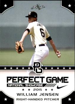 2015 Leaf Perfect Game National Showcase #291 William Jensen Front