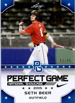 2015 Leaf Perfect Game National Showcase - Blue #256 Seth Beer Front