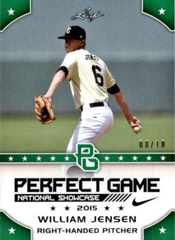 2015 Leaf Perfect Game National Showcase - Green #291 William Jensen Front
