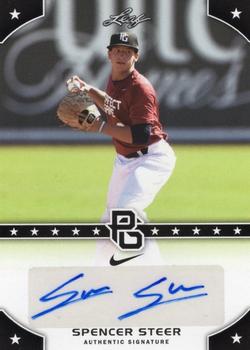 2015 Leaf Perfect Game National Showcase - Base Autograph #PG-SS1 Spencer Steer Front