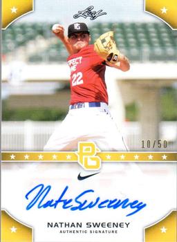 2015 Leaf Perfect Game National Showcase - Base Autograph - Gold #PG-NS1 Nathan Sweeney Front
