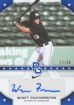 2015 Leaf Perfect Game National Showcase - Base Autograph - Blue #PG-WF1 Wyatt Featherston Front