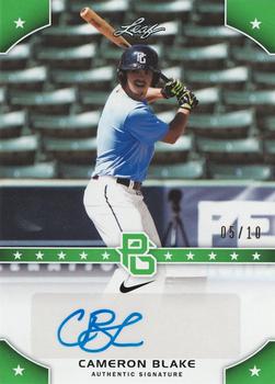 2015 Leaf Perfect Game National Showcase - Base Autograph - Green #PG-CB1 Cameron Blake Front