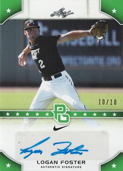 2015 Leaf Perfect Game National Showcase - Base Autograph Green #PG-LF1 Logan Foster Front