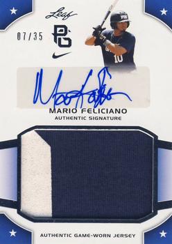 2015 Leaf Perfect Game National Showcase - Jersey Autograph Silver #JA-MF1 Mario Feliciano Front