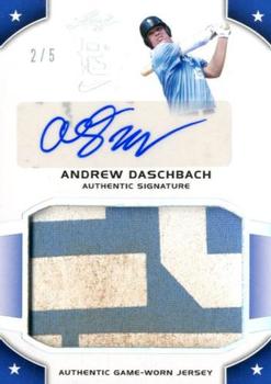 2015 Leaf Perfect Game National Showcase - Jersey Autograph Silver Spectrum #JA-AD1 Andrew Daschbach Front
