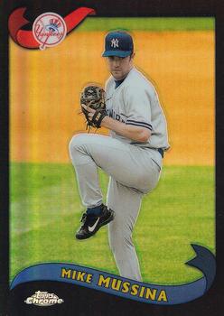 2002 Topps Chrome - Black Refractors #20 Mike Mussina  Front