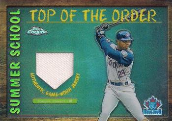 2002 Topps Chrome - Summer School Top of the Order #TOC-SS Shannon Stewart Front