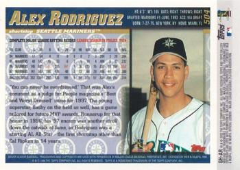 2002 Topps Gallery - Heritage #GH-AR Alex Rodriguez Back