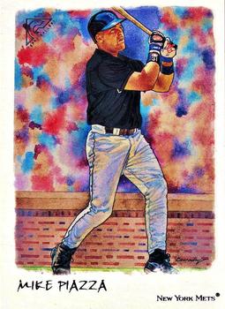2002 Topps Gallery - Veteran Variation 1 #25 Mike Piazza Front