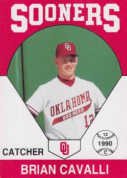 1990 Oklahoma Sooners #2 Brian Cavalli Front