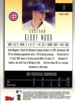2002 Topps Gold Label - Class 1 Gold #14 Kerry Wood  Back