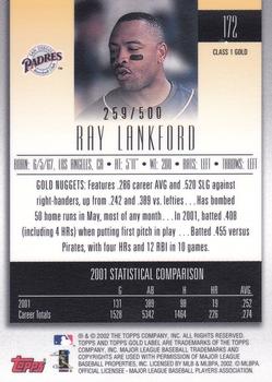 2002 Topps Gold Label - Class 1 Gold #172 Ray Lankford  Back