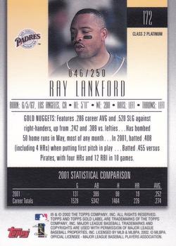 2002 Topps Gold Label - Class 2 Platinum #172 Ray Lankford  Back
