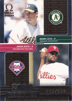 2000 Pacific Omega #231 Barry Zito / Jason Boyd Front