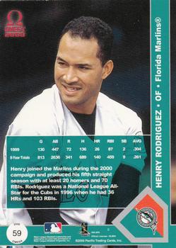 2000 Pacific Omega #59 Henry Rodriguez Back