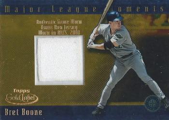 2002 Topps Gold Label - Major League Moments Relics Class 1 Gold #GMR-BB2 Bret Boone Front