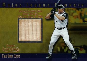 2002 Topps Gold Label - Major League Moments Relics Class 1 Gold #GMR-CL Carlos Lee Front
