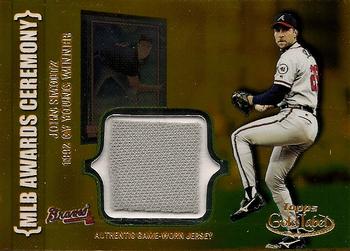 2002 Topps Gold Label - MLB Awards Ceremony Relics Class 1 Gold #ACR-JS John Smoltz Front