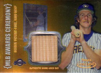 2002 Topps Gold Label - MLB Awards Ceremony Relics Class 1 Gold #ACR-RY Robin Yount Front