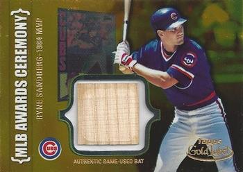 2002 Topps Gold Label - MLB Awards Ceremony Relics Class 1 Gold #ACR-RS Ryne Sandberg Front