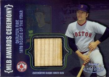 2002 Topps Gold Label - MLB Awards Ceremony Relics Class 2 Platinum #ACR-CF Carlton Fisk Front