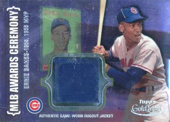 2002 Topps Gold Label - MLB Awards Ceremony Relics Class 2 Platinum #ACR-EB Ernie Banks Front