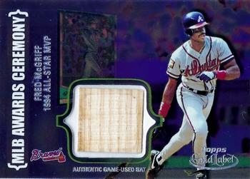 2002 Topps Gold Label - MLB Awards Ceremony Relics Class 2 Platinum #ACR-FM Fred McGriff Front