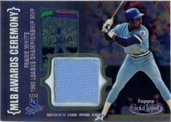 2002 Topps Gold Label - MLB Awards Ceremony Relics Class 2 Platinum #ACR-FW Frank White Front