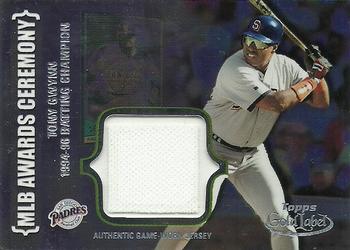 2002 Topps Gold Label - MLB Awards Ceremony Relics Class 2 Platinum #ACR-TG2 Tony Gwynn Front