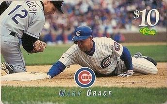 1995 Classic MLB $10 Phone Cards #NNO Mark Grace Front