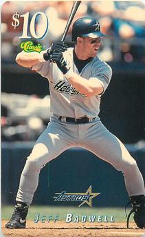 1995 Classic MLB $10 Phone Cards #NNO Jeff Bagwell Front