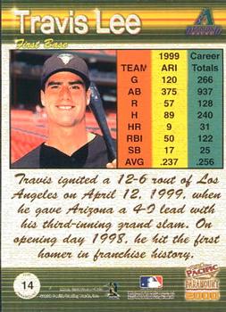 2000 Pacific Paramount #14 Travis Lee Back