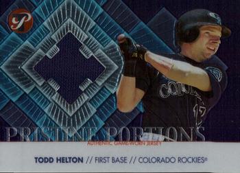 2002 Topps Pristine - Portions #PP-TH Todd Helton Front