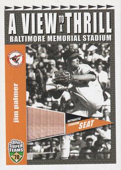 2002 Topps Super Teams - A View To A Thrill Relics #VT-JP Jim Palmer Front