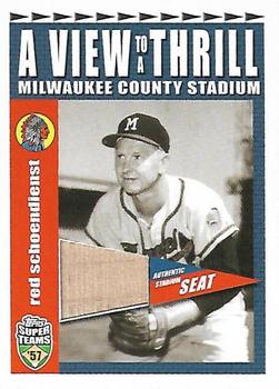 2002 Topps Super Teams - A View To A Thrill Relics #VT-RS Red Schoendienst Front