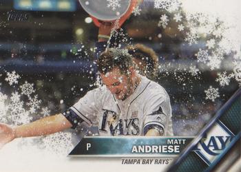 2016 Topps Holiday #HMW21 Matt Andriese Front