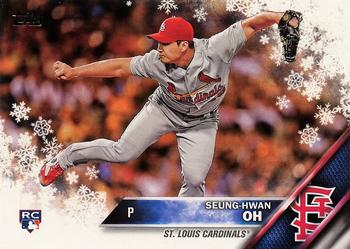 2016 Topps Holiday #HMW33 Seung-Hwan Oh Front