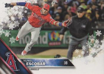 2016 Topps Holiday #HMW119 Yunel Escobar Front
