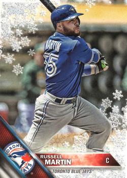 2016 Topps Holiday - Metallic Snowflake #HMW109 Russell Martin Front