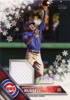 2016 Topps Holiday - Relics #R-ARU Addison Russell Front