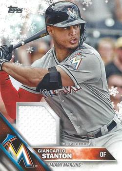 2016 Topps Holiday - Relics #R-GS Giancarlo Stanton Front