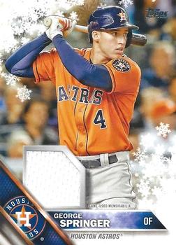 2016 Topps Holiday - Relics #R-GSP George Springer Front