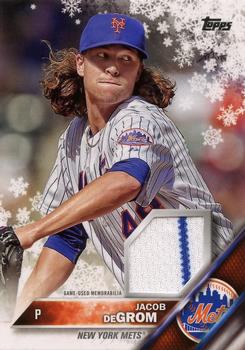 2016 Topps Holiday - Relics #R-JD Jacob deGrom Front