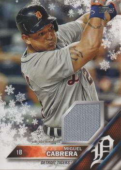 2016 Topps Holiday - Relics #R-MC Miguel Cabrera Front