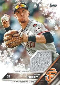 2016 Topps Holiday - Relics #R-MD Matt Duffy Front