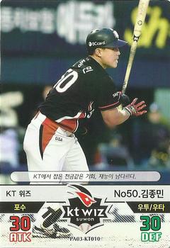 2016 SMG Ntreev Baseball's Best Players Forever Ace #KT010 Jong-Min Kim Front