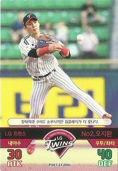 2016 SMG Ntreev Baseball's Best Players Forever Ace #LG006 Ji-Hwan Oh Front