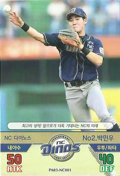 2016 SMG Ntreev Baseball's Best Players Forever Ace #NC001 Min-Woo Park Front