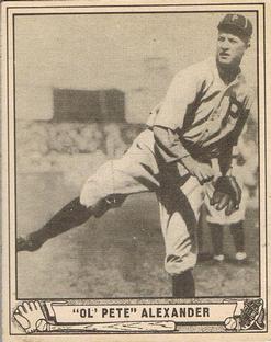 1940 Play Ball #119 Ol Pete Alexander Front